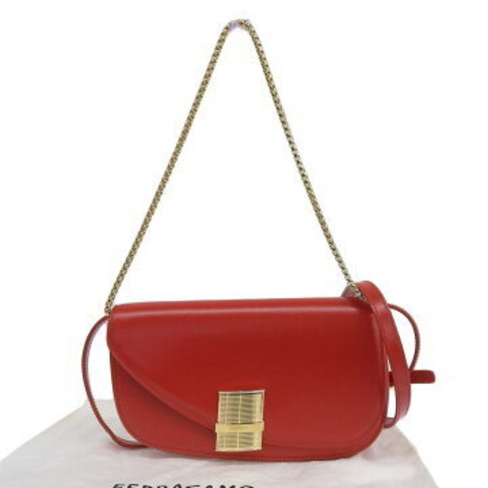 Salvatore Ferragamo Fiamma XS Bag Leather Red